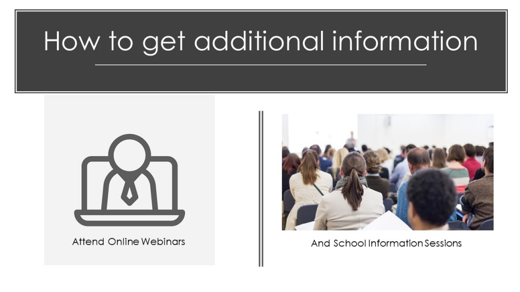 How to choose business school - Attend Business School webinar and information sessions