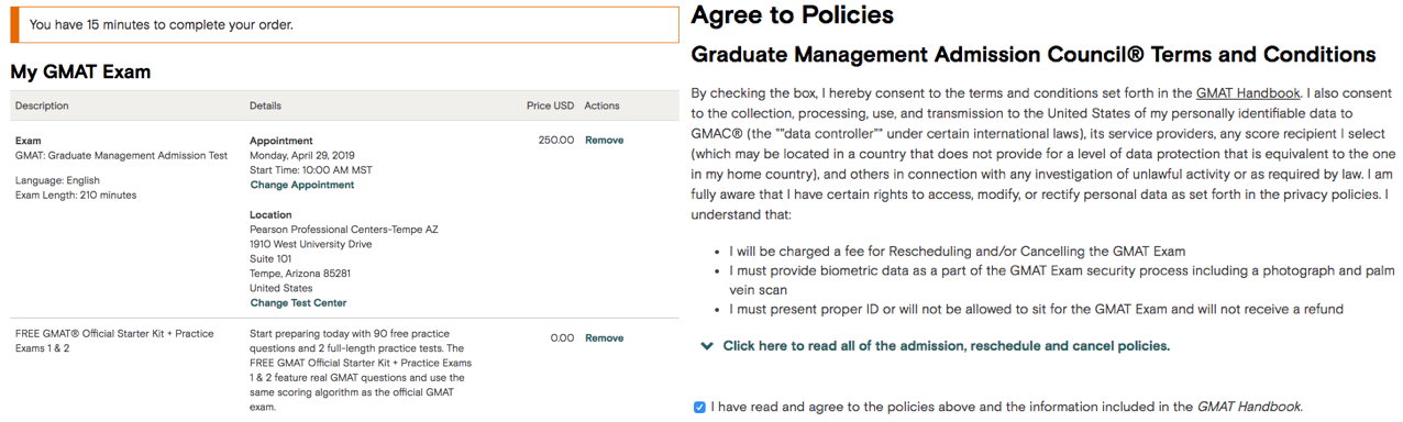 GMAT registration process in 7 steps