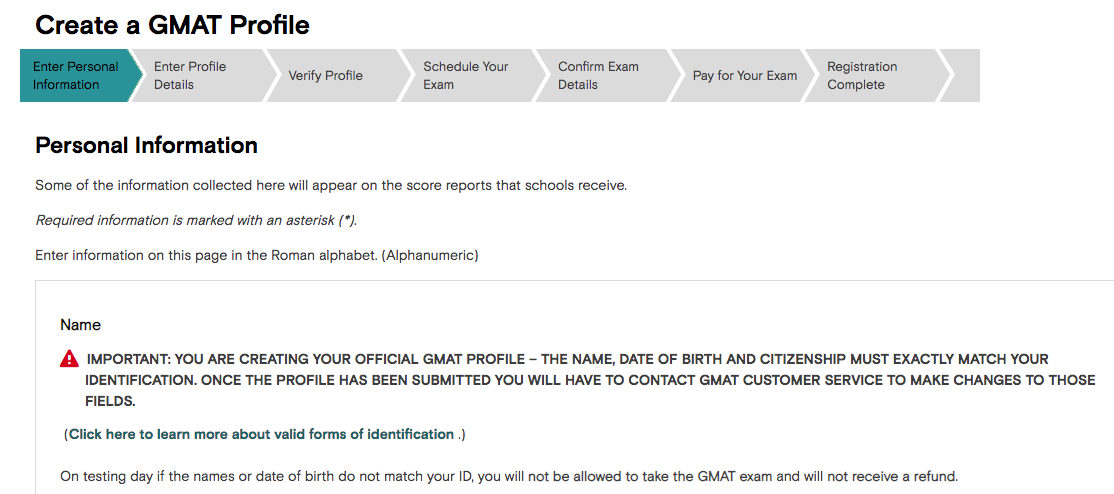 How to register for the GMAT in 7 steps (Explained with pictures