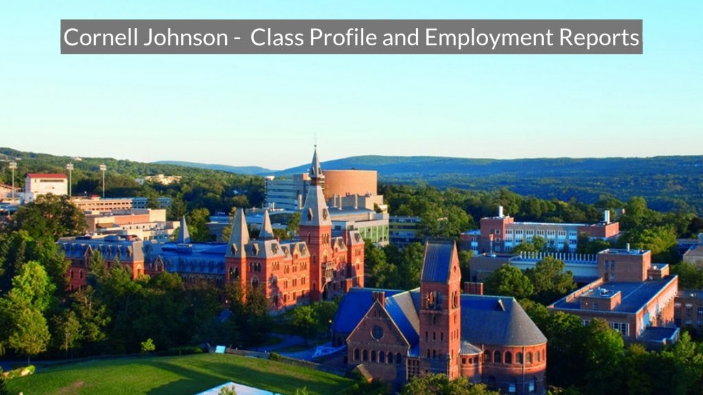 Cornell Johnson - Class Profile, Career and Employment Outcomes