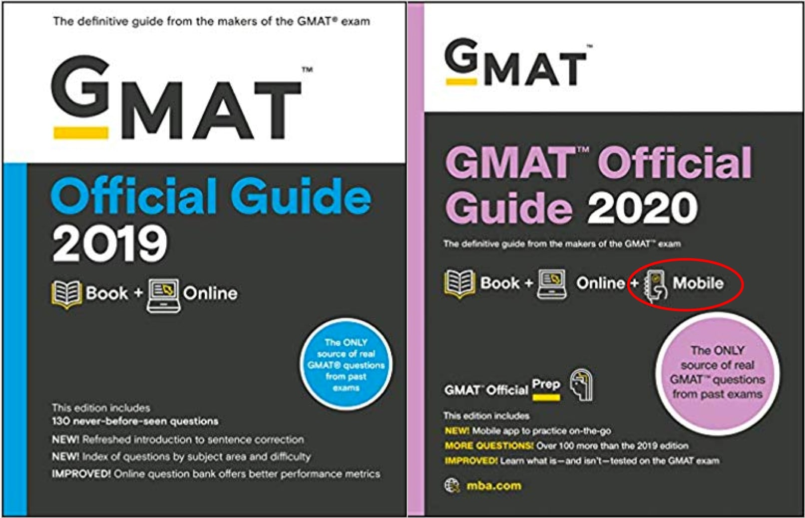 GMAT Official Guide 2020 vs GMAT OG 2019