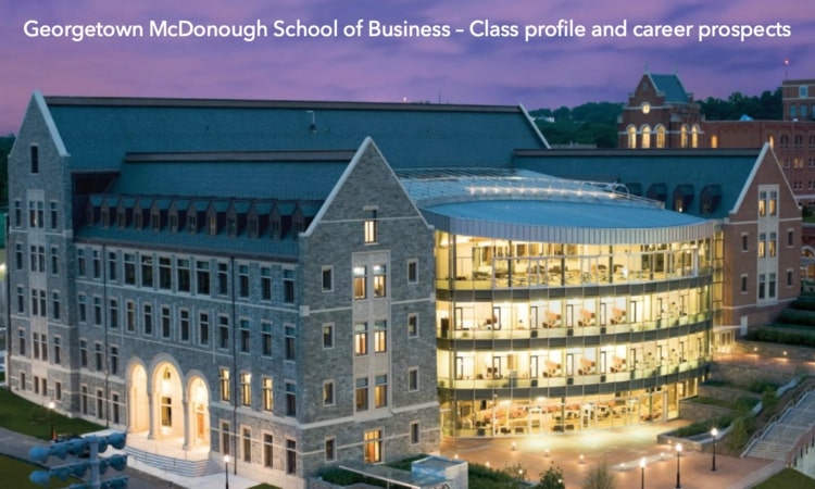 Georgetown McDonough School of Business MBA- Class profile 2024, Employment report 2022, and Notable alumni