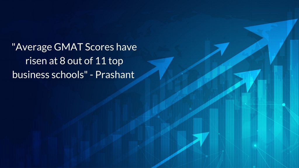 U.S. News MBA Rankings - GMAT Scores rise at 8 out of 11 top business schools