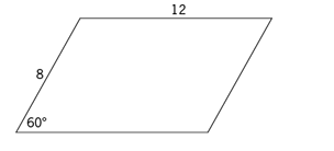 In the figure above, the area of the parallelogram is - OGQR 2020 ...