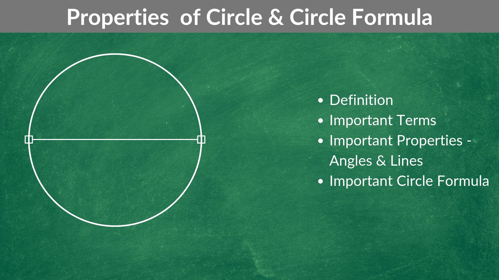 What is a Circle and its properties? (definition, formulas, examples)