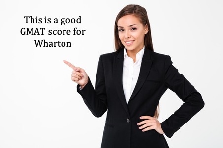 good gmat score for wharton