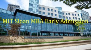 MIT Sloan Deferred MBA admissions