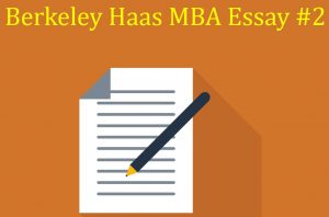 Haas MBA essay #2