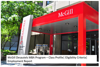 McGill MBA – Desautels Faculty of Management Admissions 2024