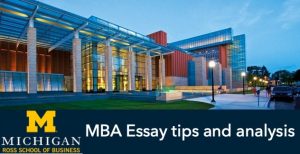 michigan ross mba essays