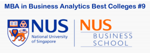 Best MBA analytics program - NUS MBA  