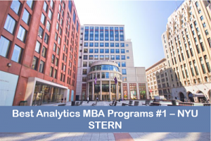 MBA in business analytics top programs #1 NYU