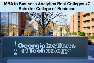 Best MBA program Business analytics - Scheller  
