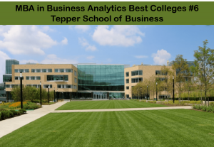 MBA business analytics best colleges - Tepper  