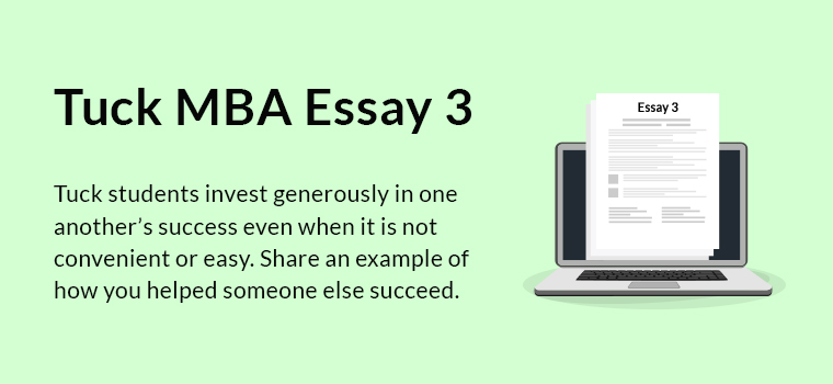 tuck mba essay questions