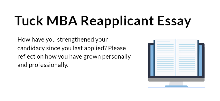 Tuck MBA Re-applicant Essay Analysis