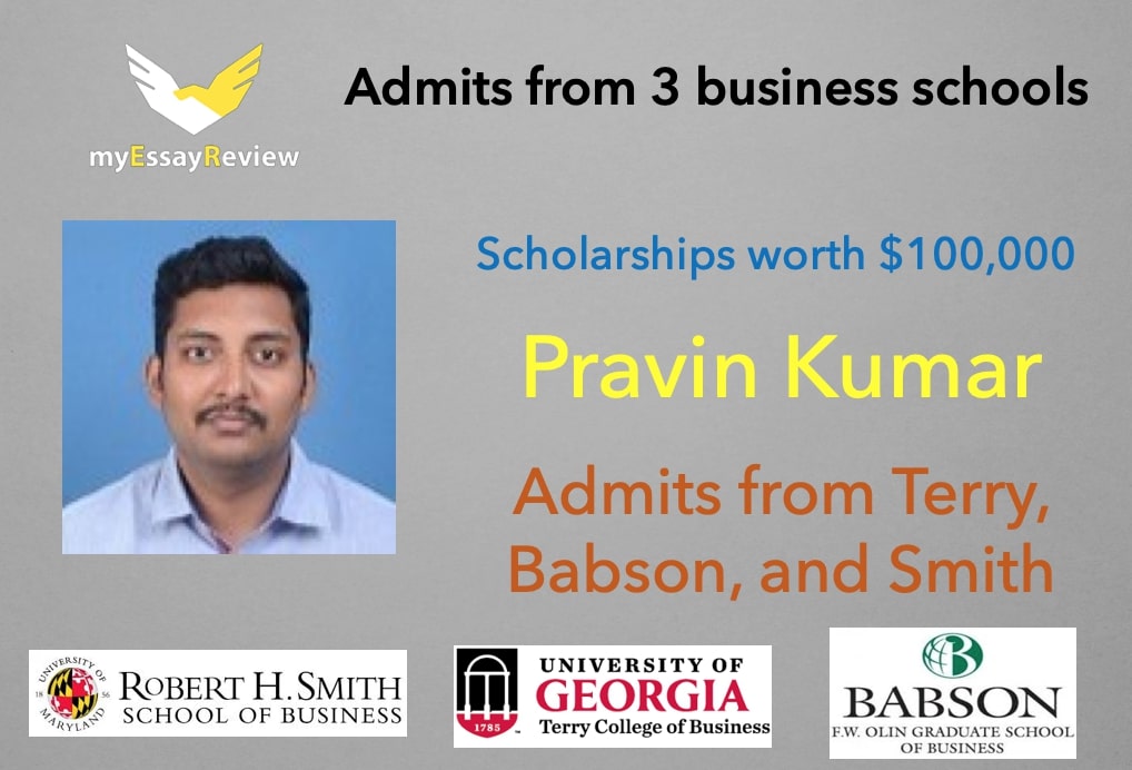 Indian Banker gets 3 Admits with Scholarships worth $100,000 despite low GMAT