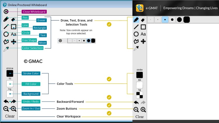 GMAT Online whiteboard comparison