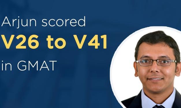 Arjun’s successful journey to GMAT 730 | V26 to V41 | eGMAT Reviews