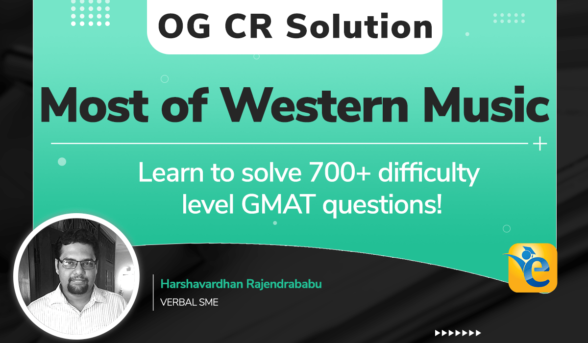 CR31410.01 – Most of Western music since the Renaissance…| GMAT CR OG Solution | “Diatonic Scale”