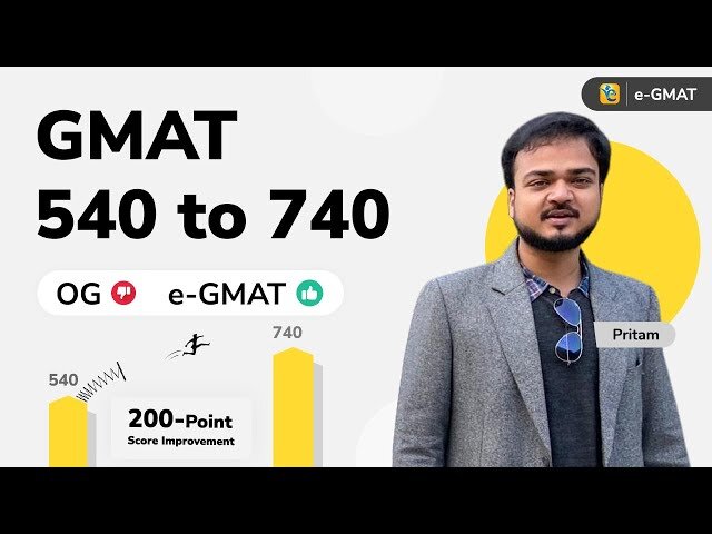 GMAT 740 (V40, Q50) – a 200-point score improvement – Pritam’s success story