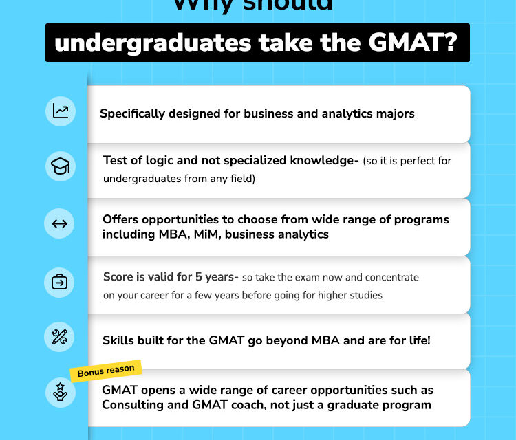 Five reasons why undergraduates should take the GMAT￼