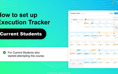 Current e-GMAT Students | Setup your Execution Tracker