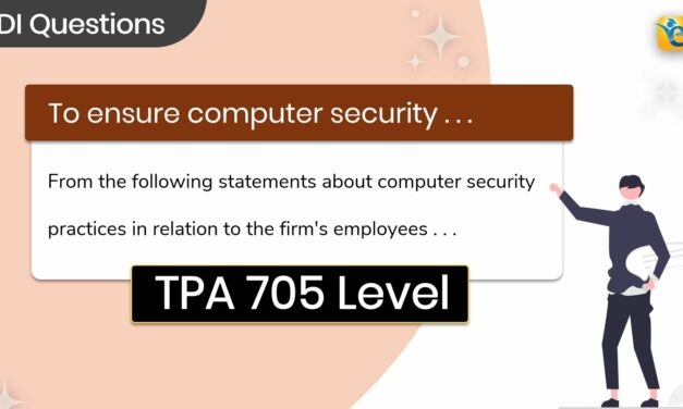 To ensure computer security, a firm has rules | GMAT | DI | TPAV | Hard | OG