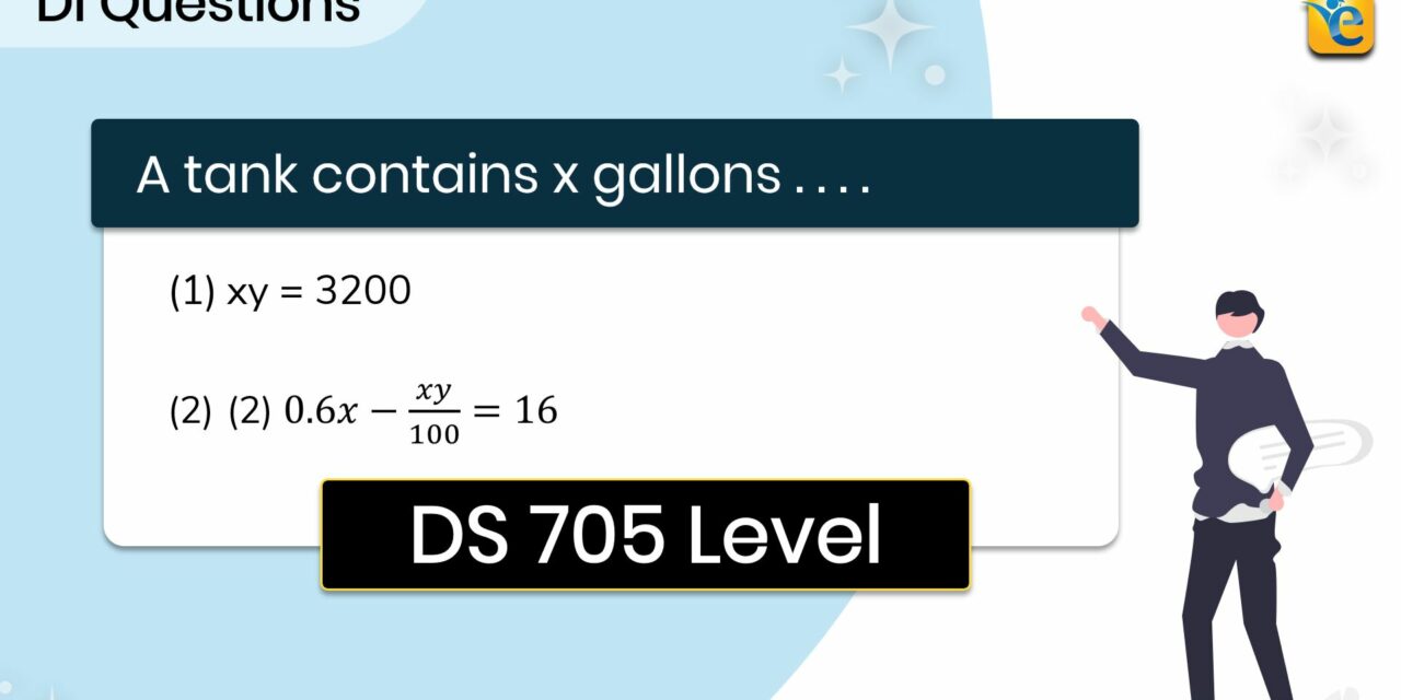 A tank contains x gallons of antifreeze | GMAT | DI | DS | Hard | OG