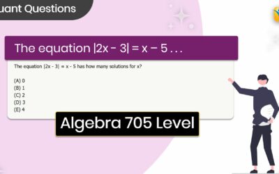 The equation |2x – 3| = x – 5 has how | GMAT | Quant | Algebra | Hard | GFE Mock