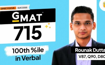 GMAT 715: From Modest Beginnings to Top Percentiles | GMAT Exam Success